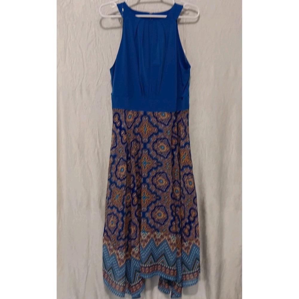 Sandra Darren Women Sleeveless Bohemian Asymmetrical Hem Wedding Guest Dress 14 - Picture 3 of 14
